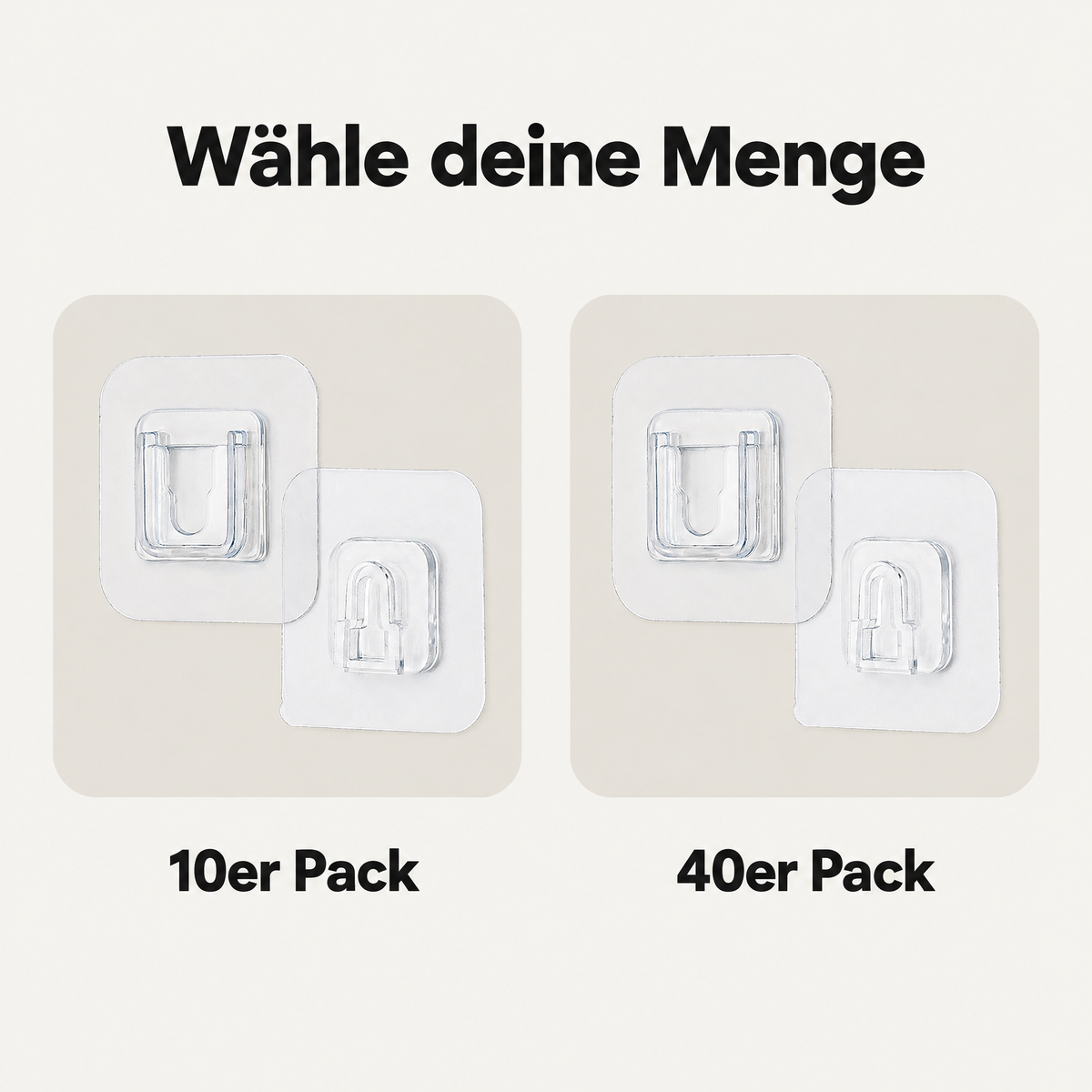 ClearGrip Klebehaken – hält bis 8 kg, ganz ohne Bohren