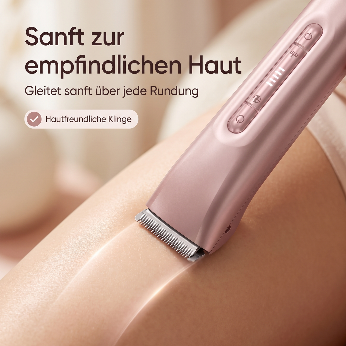 CalmGlide Damentrimmer – sanft zur empfindlichen Haut