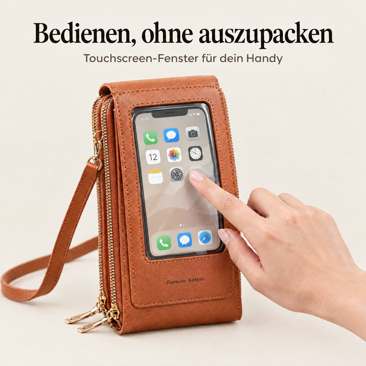 Lumélle | Handytasche mit Touchscreen-Fenster