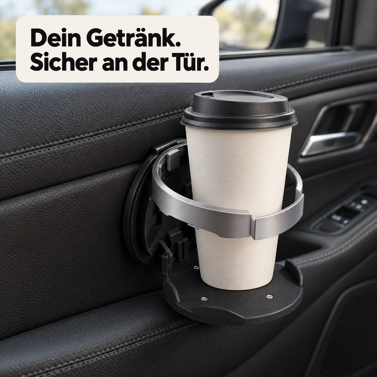 SmartCup - Faltbarer Getränkehalter für Autotür