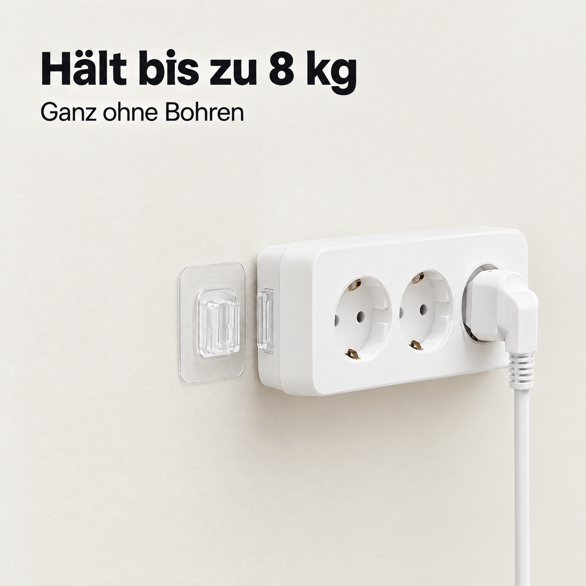 ClearGrip Klebehaken – hält bis 8 kg, ganz ohne Bohren