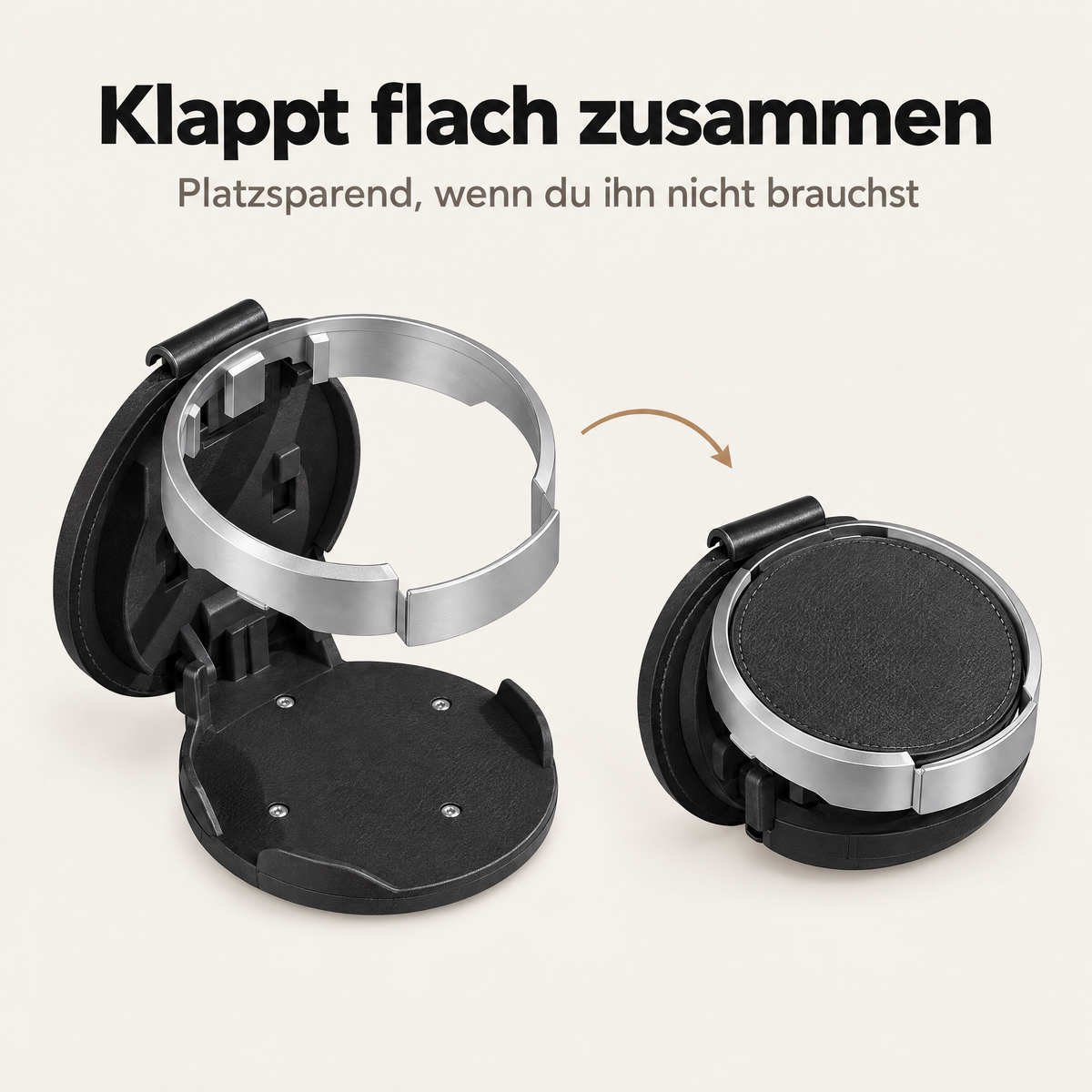 SmartCup - Faltbarer Getränkehalter für Autotür