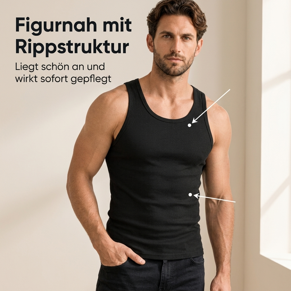 SleekRib Tank Top – 1. grösster Vorteil: Figurnah mit Rippstruktur