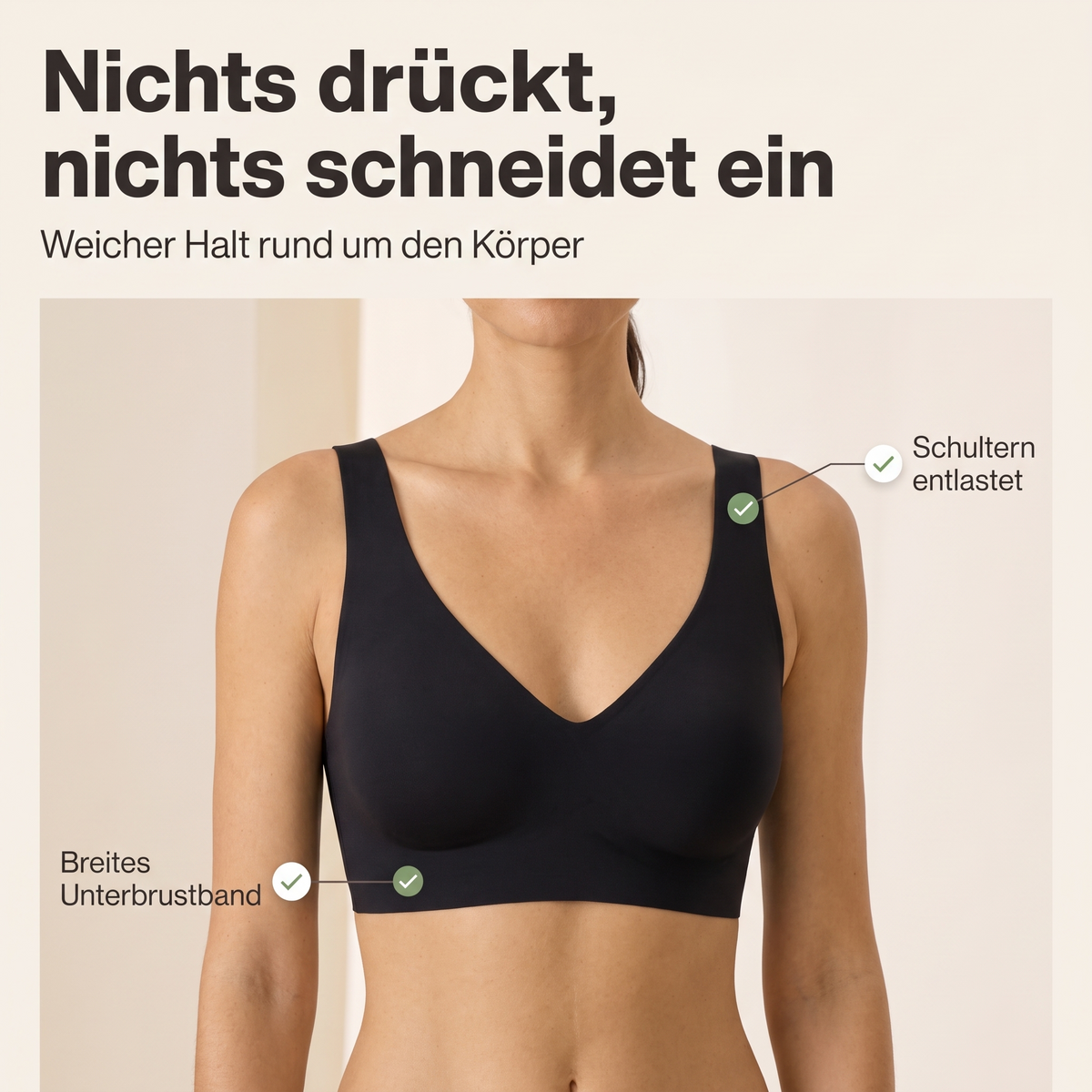 SmoothHug BH – nichts drückt, nichts schneidet ein