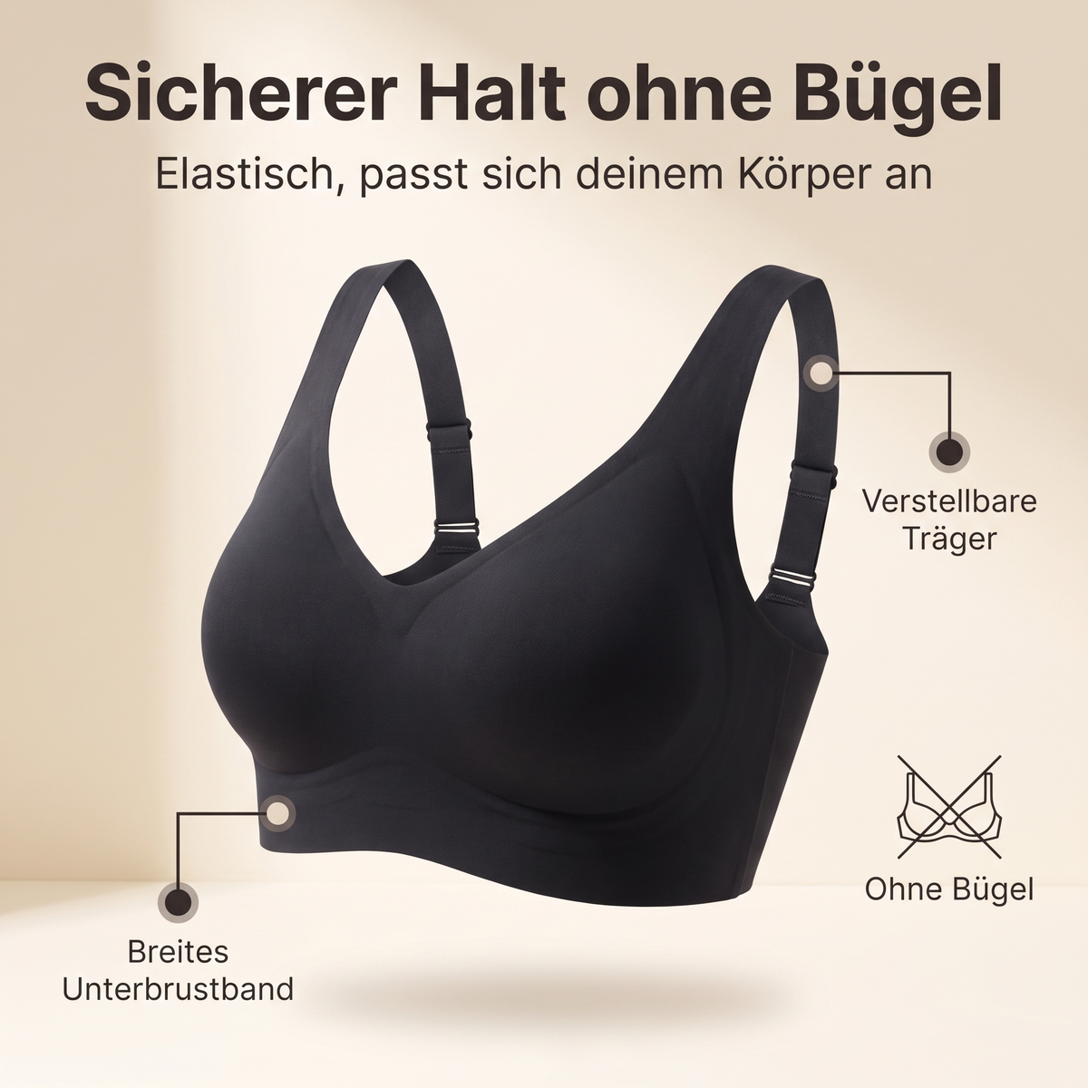 SmoothHug BH – sicherer Halt ohne Bügel