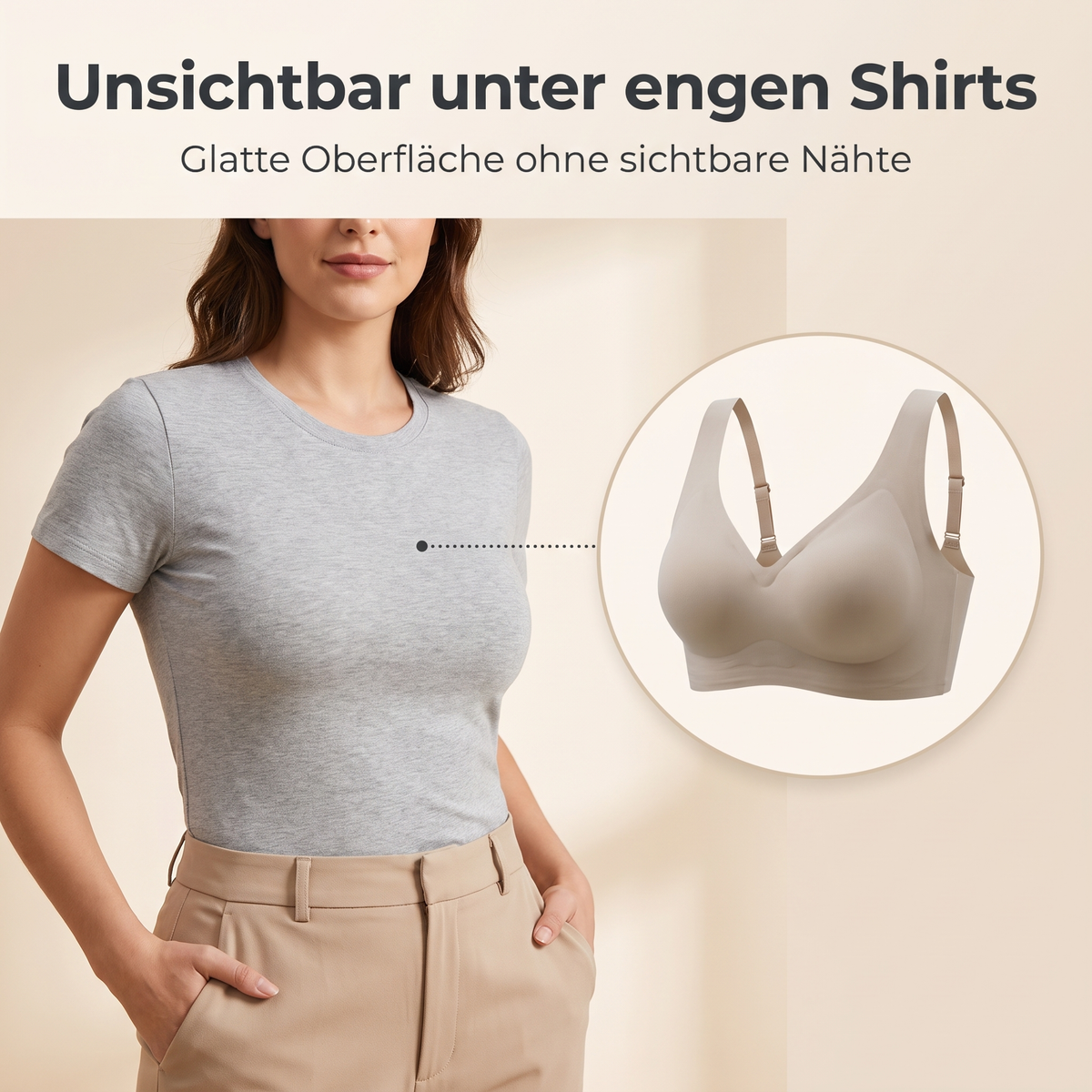 SmoothHug BH – unsichtbar unter engen Shirts